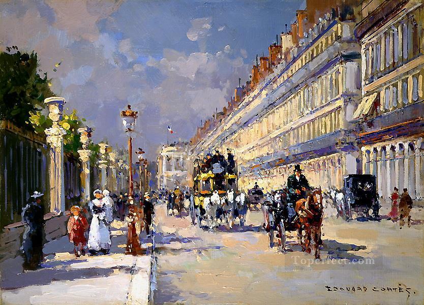 EC rue de rivoli Parisian Oil Paintings